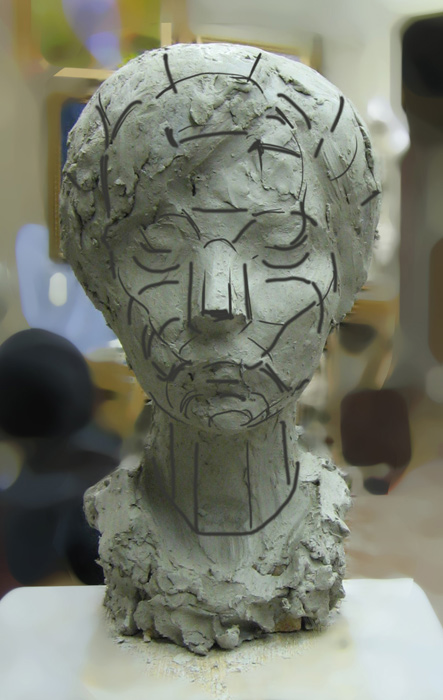 модель портрет модель скульптура 11