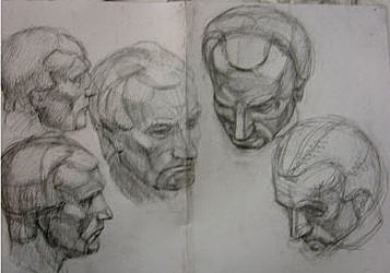 Education academic drawing studio Oleg Toropygin