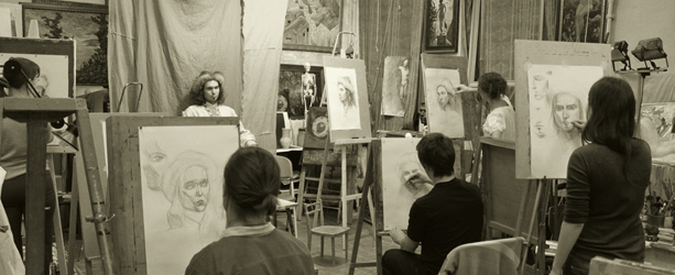 Education academic drawing studio Oleg Toropygin